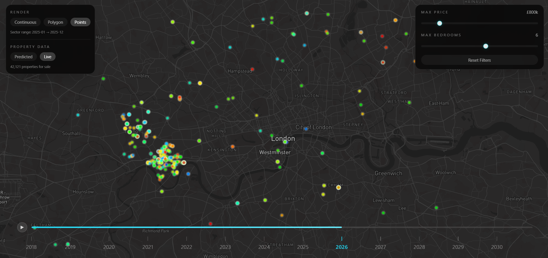 Real estate deal analysis dashboard screenshot